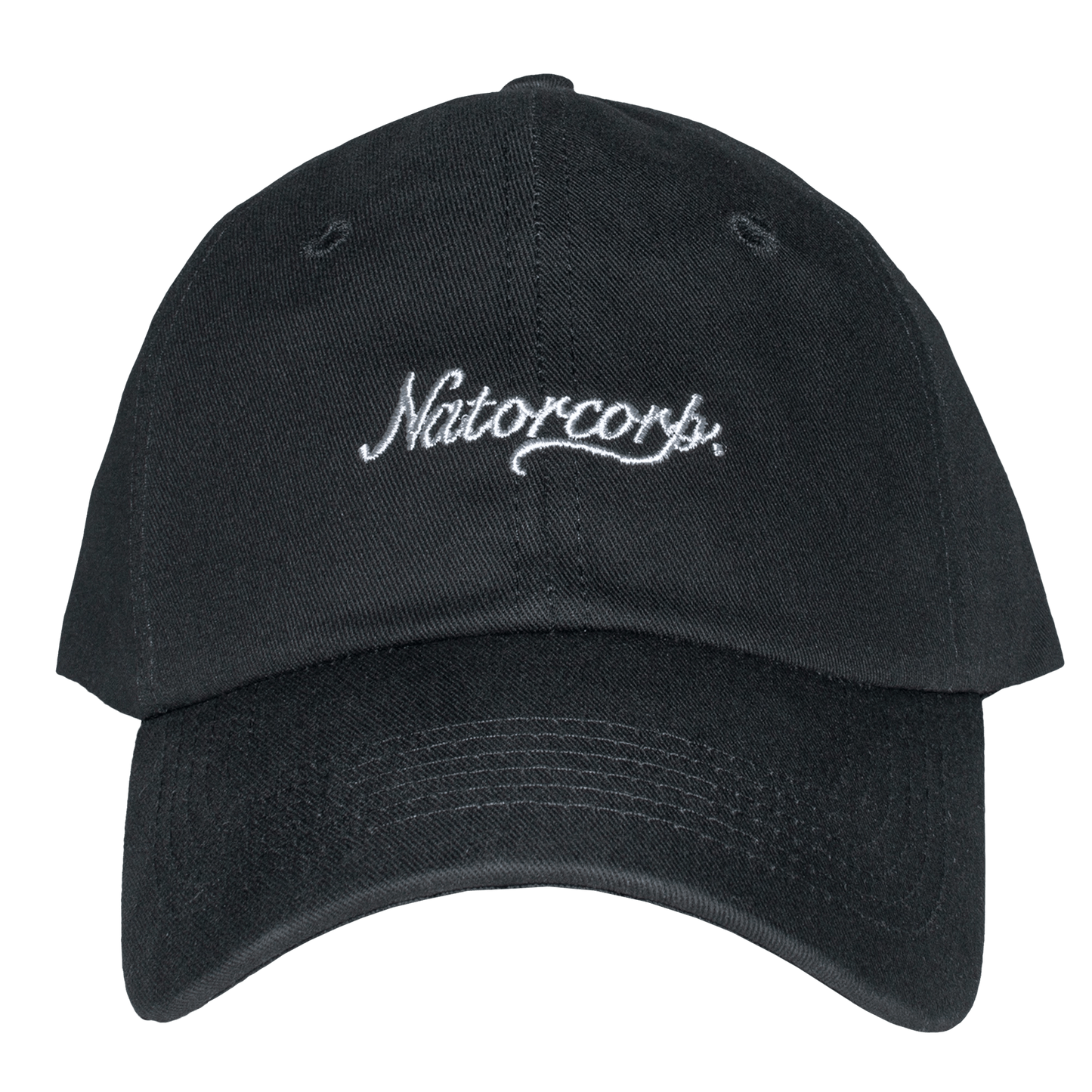 Cursive Black NatorCorp. Hat - NatorCorp