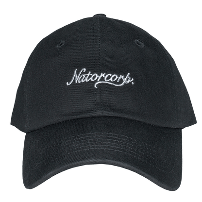 Cursive Black NatorCorp. Hat - NatorCorp