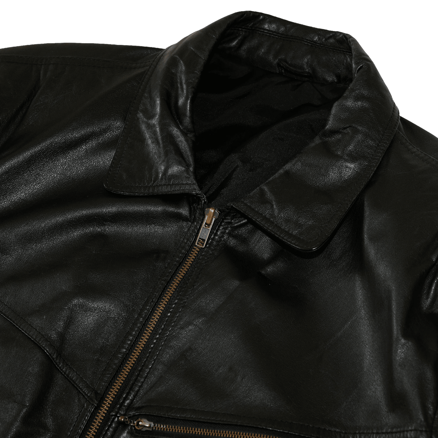 NatorCorp. x Apathetic Black Leather Jacket - NatorCorp